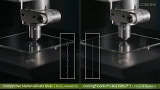 Corning® Gorilla® Glass Victus® 2 Knoop Scratch Test [upl. by Nonnairb]