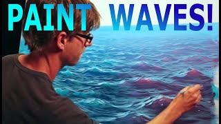 How To Paint Waves  Lesson 1  Shape [upl. by Nelhsa]