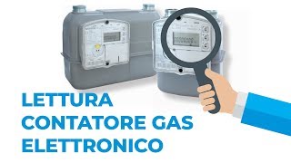 Lettura contatore gas elettronico [upl. by Hortensa]