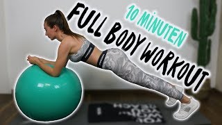 Die besten Übungen mit dem Gymnastikball  Workout ohne Springen amp Fettverbrennung Pur [upl. by Rakia722]