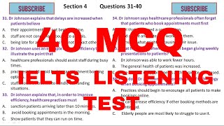 IELTS listening MCQ practice test [upl. by Nedmac]