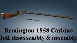 Remington 1858 Carbine full disassembly amp assembly [upl. by Slifka]