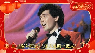 歌曲《故乡的云》《冬天里的一把火》 费翔 【1987年央视春晚】  订阅CCTV春晚 [upl. by Dloreg380]