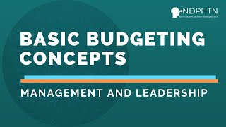 L029 Basic Budgeting Concepts  Leadership and Management [upl. by Clougher]