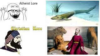 Atheist lore vs Christian lore [upl. by Aihsital]