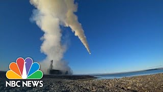 Russia Tests Supersonic AntiShip Missiles  NBC News [upl. by Mahalia]