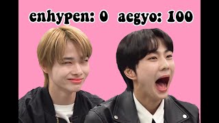 ENHYPEN vs AEGYO compilation [upl. by Borroff]