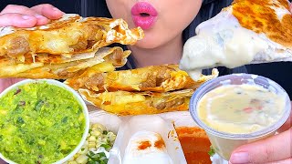 ASMR STEAK QUESADILLA amp CHIPS CHIPOTLE ASMR PHAN [upl. by Ezmeralda478]