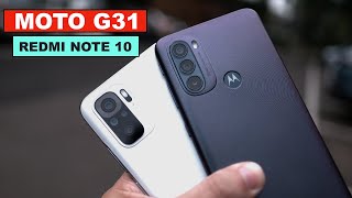 Moto G31 vs Redmi Note 10 Comparison Budget smartphones [upl. by Nitaj]