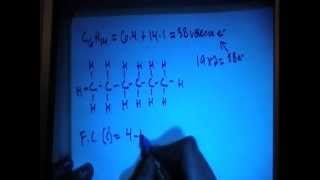 Hexane C6H14 Lewis Dot Structure [upl. by Sibby]