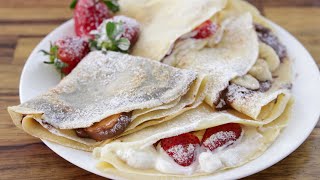 How to Make Crepes  French Crepe Recipe [upl. by Hanonew]