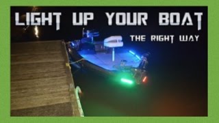 Quality LED light system for your bass boat [upl. by Heriberto120]