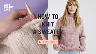 How To Knit The Eden Sweater [upl. by Nnylyt]