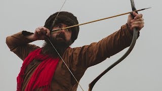 Firing Arrows Like a Mongolian Warrior [upl. by Cadmarr]