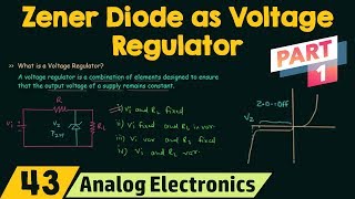 Zener Diode as Voltage Regulator Part 1 [upl. by Aiuqcaj]