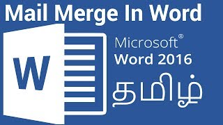 Mail Merge in Microsoft Word in Tamil [upl. by Goer484]