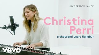 Christina Perri  quota thousand years lullabyquot Live Performance  Vevo [upl. by Eizle284]