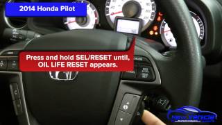 2014 Honda Pilot Oil Light Reset  Service Life Reset [upl. by Milson]