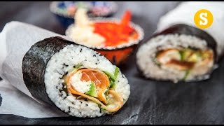 Sushi Burrito Recipe  Sorted Food [upl. by Barlow]