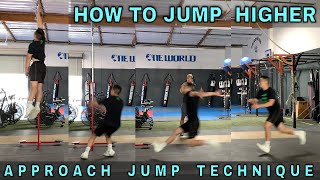 Approach Jump Technique  How To Jump Higher [upl. by Airtina]