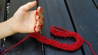 Fingerstricken  Stricken mit den Fingern  Anleitung [upl. by Attolrahc]