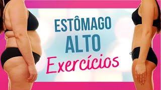 EXERCÍCIOS FÁCEIS P ESTÔMAGO ALTO  Ginástica para Barriga Alta [upl. by Orvan]