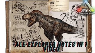 How To find All Explorer note locations Ark Survival Evolved The Island [upl. by Sicard]