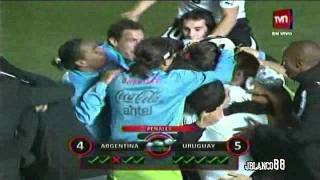 Argentina  Uruguay Copa América11 Último Penal [upl. by Eniamsaj]