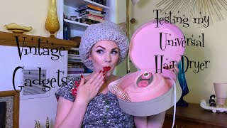 Vintage Gadgets Testing my Universal Hair Dryer [upl. by Naesyar]