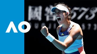 Garbiñe Muguruza vs Anastasia Pavlyuchenkova  Match Highlights QF  Australian Open 2020 [upl. by Eulau]