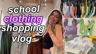 BACK TO SCHOOL CLOTHES SHOPPING VLOG [upl. by Guilbert329]