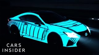 Electricity Makes This Car Paint Light Up  Insider Cars [upl. by Butterfield]