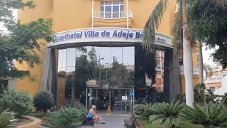 Hotel Villa De Adeje Beach  Costa Adeje Tenerife  Walkthrough to Swimming Pool [upl. by Eiddal]