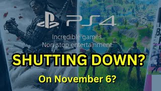 PS4 servers shutting down on November 6 [upl. by Lrad]