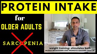 Over 60 Nutrition amp Sarcopenia older adult PROTEIN intake [upl. by Eelrihs286]