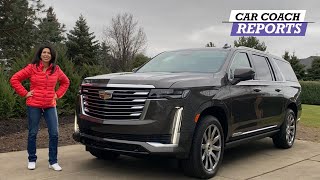 2021 Cadillac Escalade Luxury SUV Review  Better than the Navigator [upl. by Alithia94]