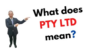 What does Pty Ltd mean [upl. by Donoho]