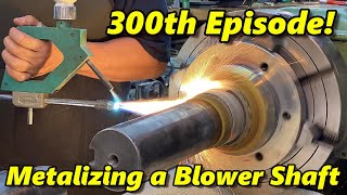 SNS 300 Spray Welding a Blower Shaft [upl. by Letnuahs219]