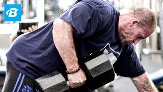 5 BackBusting Exercises  Dorian Yates Blood amp Guts [upl. by Koralie]