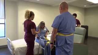 Physical Therapy Transfer Training  How To Transfer From Wheelchair To Bed [upl. by Sisco]