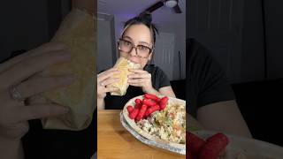 Huge Chipotle Burrito Mukbang ASMR [upl. by Ahslek727]