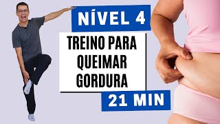 GINÁSTICA PARA EMAGRECER EM CASA  Nível 4  Elimina Gordura da Barriga [upl. by Vere]