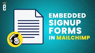 Mailchimp Tutorial How to Setup an Embedded Signup Form [upl. by Aicirtal]