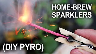 Making Sparklers  Improvised HandHeld Fireworks [upl. by Edd907]