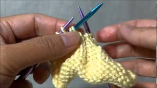 How to knit basic cables C4B 4 Stitches Cable Back [upl. by Hcire43]