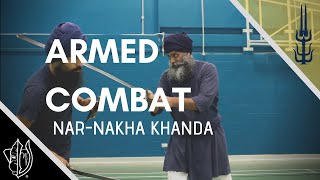 SANATAN SHASTAR VIDIYA  ARMED COMBAT THE NAR NAKHA KHANDA DOUBLEEDGED SWORD [upl. by Ahsilyt245]