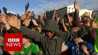 Icelands Viking War Chant  BBC News [upl. by Judas]