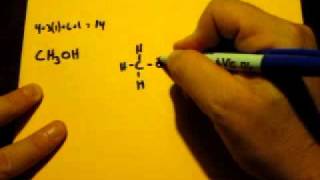 Lewis Dot Structure of CH3OH Methanol [upl. by Ahsikan]