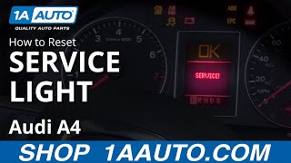 How to Reset Service Light 0409 Audi A4 [upl. by Etyam185]