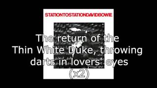 Station to Station  David Bowie  Lyrics [upl. by Troth]